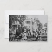 George & Martha, Mount Vernon Invitation/Note Card Kaart (Voorkant)