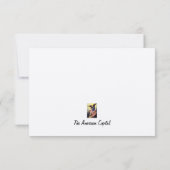 George & Martha, Mount Vernon Invitation/Note Card Kaart (Achterkant)