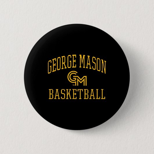 George Mason Patriots Schets Scherm Groen Ronde Button 5,7 Cm (Voorkant)
