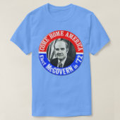 George McGovern Button presidentscampagne 1972 T-shirt (Design voorkant)