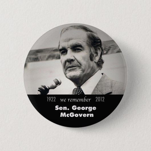 George McGovern Memorial Button (Voorkant)