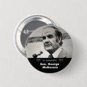 George McGovern Memorial Button (Voorkant /achterkant)