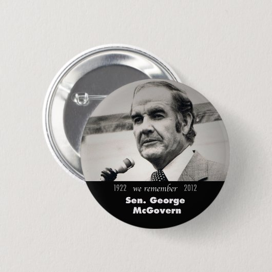 George McGovern Memorial Button (Voorkant /achterkant)