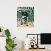 George Moore - Edouard Manet Fine Art Poster (Thuiskantoor)