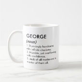 George name, Editable name, Custom name Koffiemok (Links)