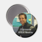 george newbie pic, @gcourosISTE11 Newbie Magneet (Voorkant / Achterkant)