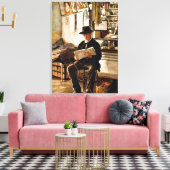 George Newell Bowers - Wachten op de apotheker Canvas Afdruk (Insitu (Woonkamer))