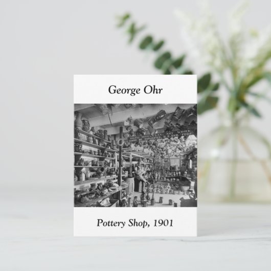 George Ohr Pottery Shop, 1901 Briefkaart (Staand voorkant)