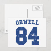 George Orwell 1984 Jersey Briefkaart (Voorkant / Achterkant)