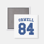 George Orwell 1984 Jersey magneet (Voorkant / Achterkant)