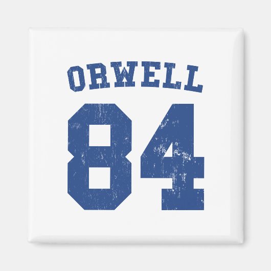 George Orwell 1984 Jersey magneet (Voorkant)