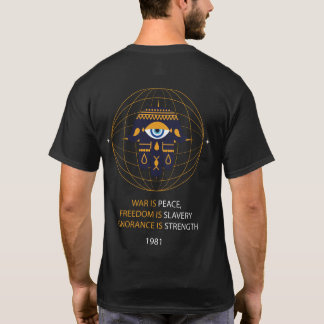 George Orwell 1984 Oorlog Vrede Vrijheid Slavernij T-shirt
