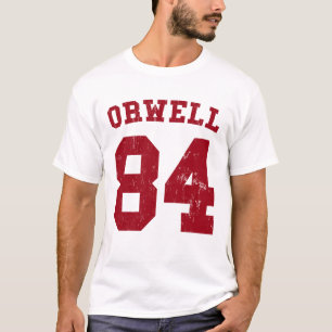 George Orwell 84 1984 jersey T-shirt