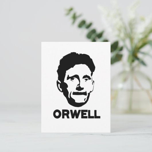 George Orwell Briefkaart (Staand voorkant)