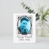 George Orwell Briefkaart (Staand voorkant)