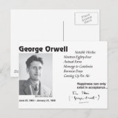 George Orwell Briefkaart (Voorkant / Achterkant)