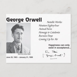 George Orwell Briefkaart