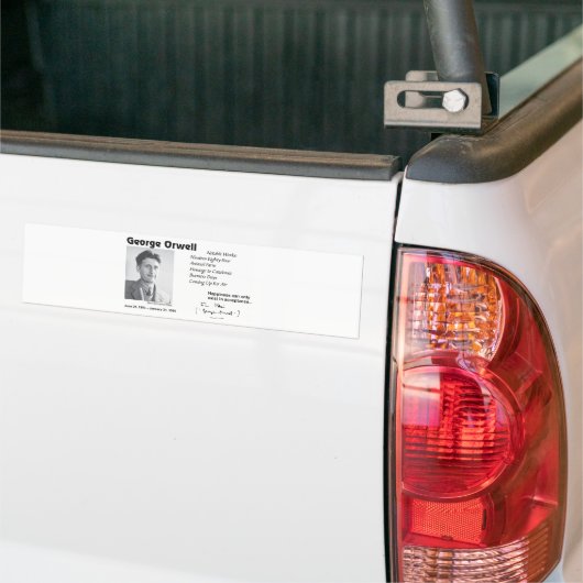 George Orwell Bumpersticker (Op Truck)