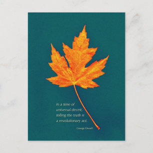 George Orwell citeert briefkaart