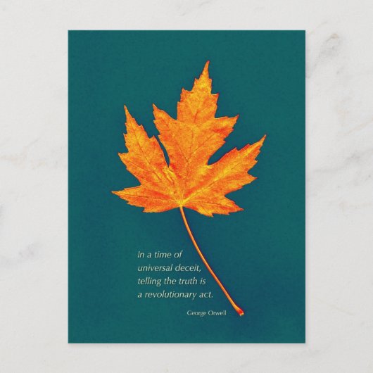 George Orwell citeert briefkaart (Voorkant)