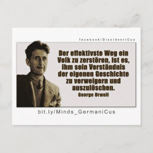 George Orwell: Geschichte Briefkaart