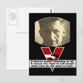 George Orwell - Liberty Briefkaart (Voorkant / Achterkant)