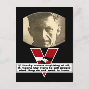George Orwell - Liberty Briefkaart
