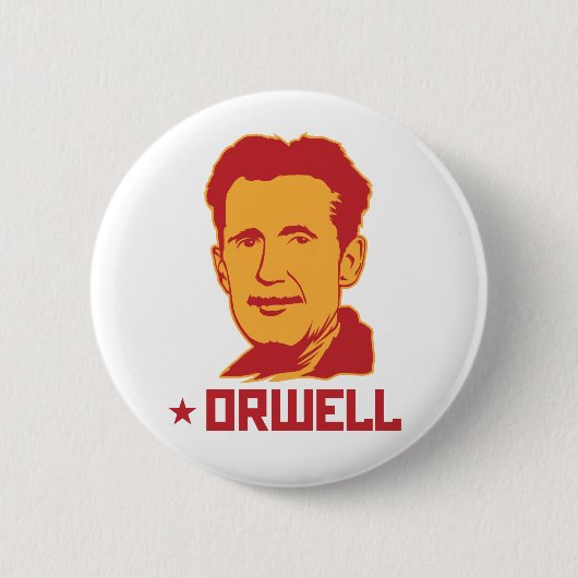 George Orwell Portrait Button (Voorkant)