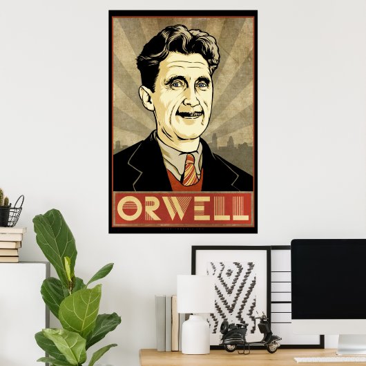 George Orwell Poster (Thuiskantoor)