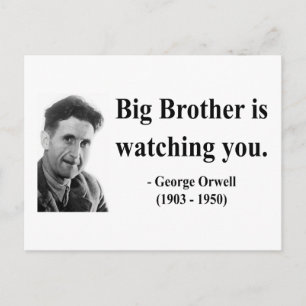George Orwell Quote 5b Briefkaart