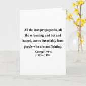 George Orwell Quote 6a Kaart (Gele Bloem)