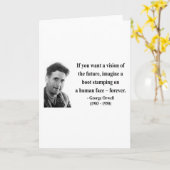 George Orwell Quote 9b Kaart (Gele Bloem)