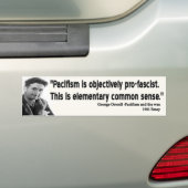 George Orwell Quote Bumpersticker (Op auto)