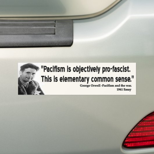 George Orwell Quote Bumpersticker (Op auto)