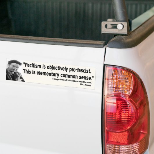 George Orwell Quote Bumpersticker (Op Truck)