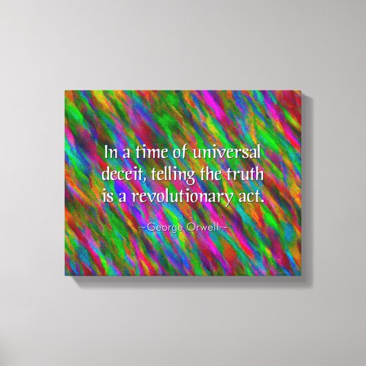 George Orwell Quote, Canvas Art Print (Voorkant)