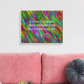 George Orwell Quote, Canvas Art Print (Insitu (Woonkamer))