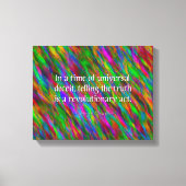 George Orwell Quote, Canvas Art Print (Voorkant)