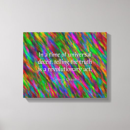 George Orwell Quote, Canvas Art Print (Voorkant)