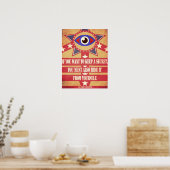 George Orwell Quote Minimalistisch Poster (Keuken)