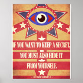 George Orwell Quote Minimalistisch Poster (Voorkant)