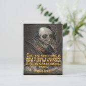 George Orwell Quote over Wartime Propaganda Briefkaart (Staand voorkant)