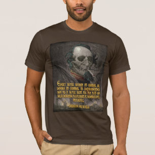 George Orwell Quote over Wartime Propaganda T-shirt