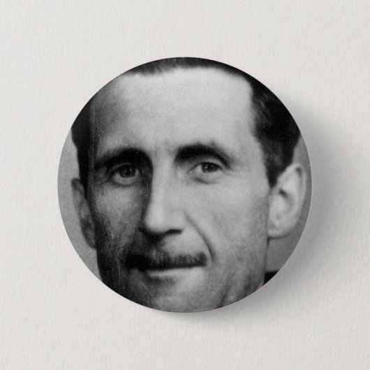 george orwell ronde button 5,7 cm (Voorkant)