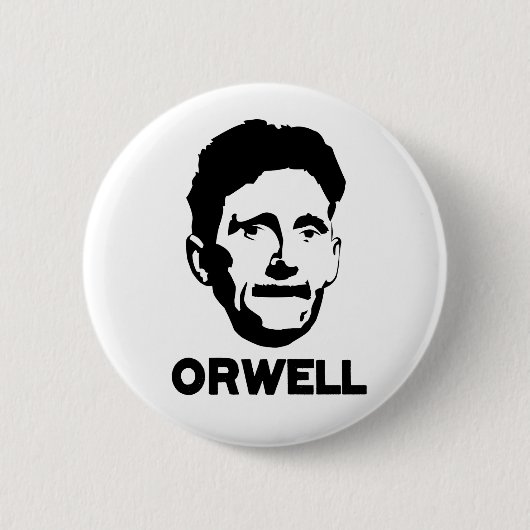 George Orwell Ronde Button 5,7 Cm (Voorkant)