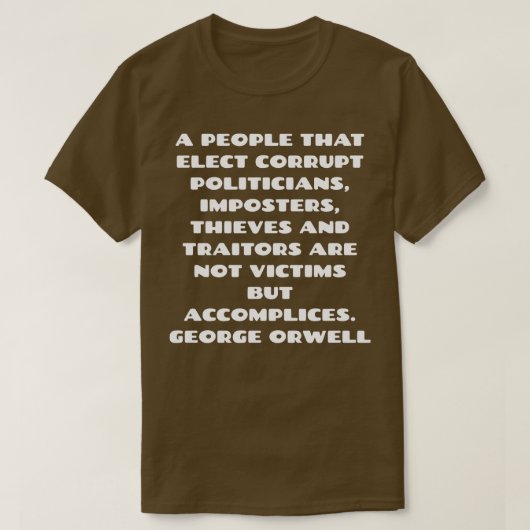 George Orwell T-shirt (Design voorkant)