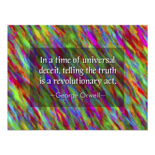 George Orwell:Universal Deceit Poster Print (Voorkant)