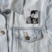 George Orwell Vierkante Button 5,1 Cm (In situ)