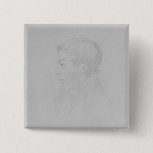 George Parker Bidder, 1819 Vierkante Button 5,1 Cm (Voorkant)