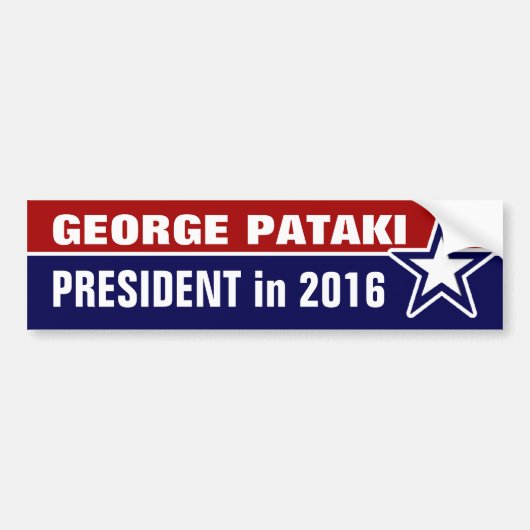 George Pataki in 2016 Bumpersticker (Voorkant)